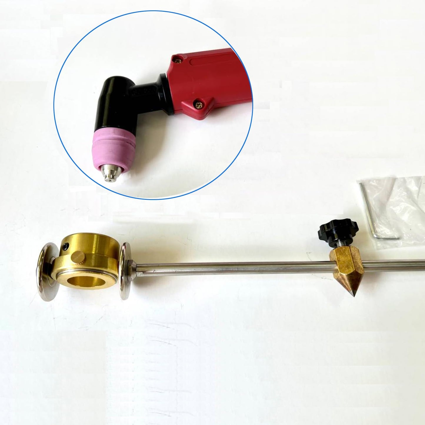 RIVERWELD AG-60 SG-55 Plasma Cutter Cutting Torch Circinus Roller Guide Wheel Compass Fit Shield Cup Shroud With Groove