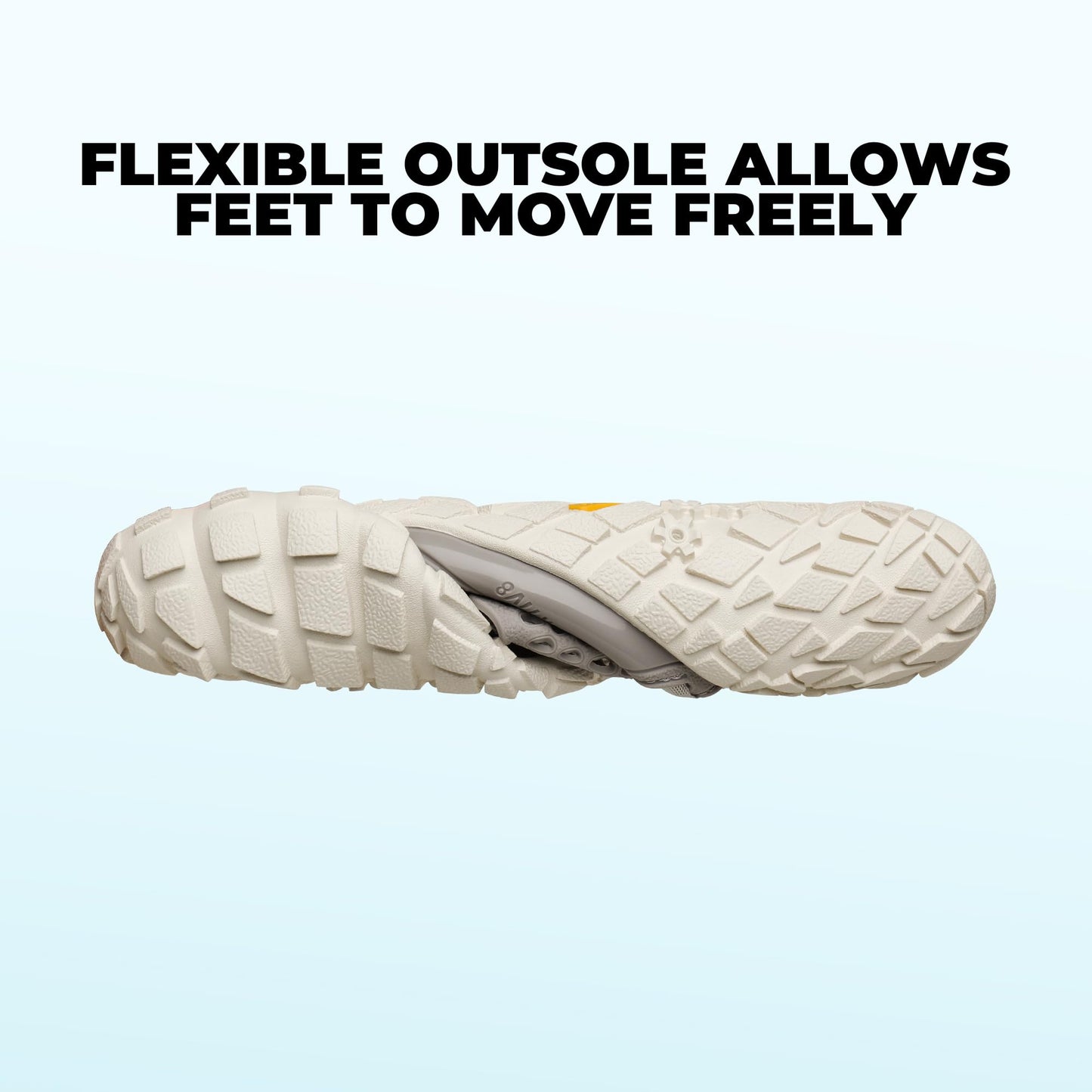 NORTIV 8 Womens Barefoot Water Sports Shoes - Outdoor Athletic Pool Swim Hiking Aqua Shoes, Beige/Light/Grey - 8 (Treklady-2)