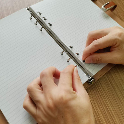 (5 Pack) A5 Lined Refills Paper for Filofax Planner/Binders/Organizer, 6 Hole Punched, Total 500 Sheets/1000 Pages, 100gsm, White, 5.8 x 8.2 Inch Filler Paper