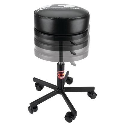 Performance Tool W85033 Extra-Thick Big Top Pneumatic Rolling Shop Stool for Mechanic Garages and Workshops, Black, 19x19x18.5-Inches