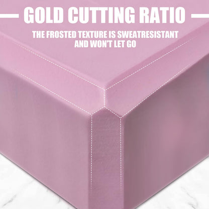 2 Pcs Yoga Blocks, 9"x6"x3" Foam Blocks Yoga Props for Pilates Stretching and Meditation Exercise Blocks Lightweight Yoga Essentials (Pink, normal)