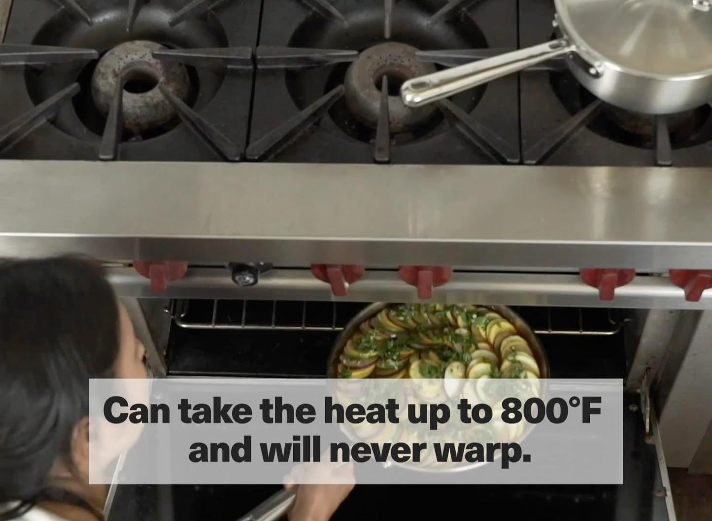 Misen 5-Ply Stainless Steel 8" Frying Pan - Professional Cookware for Induction, Gas and Electric - Dishwasher Safe, Oven Safe to 800°F - Durable, Versatile, Even Heating