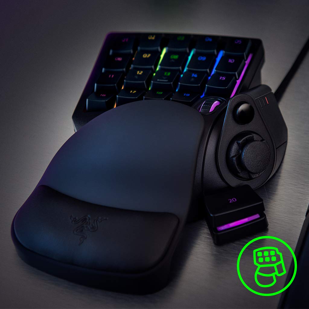 Razer Tartarus V2 Gaming Keypad: Mecha Membrane Key Switches - One Handed Keyboard - 32 Programmable Keys - Customizable Chroma RGB Lighting - Programmable Macros - Snap Tap - Black