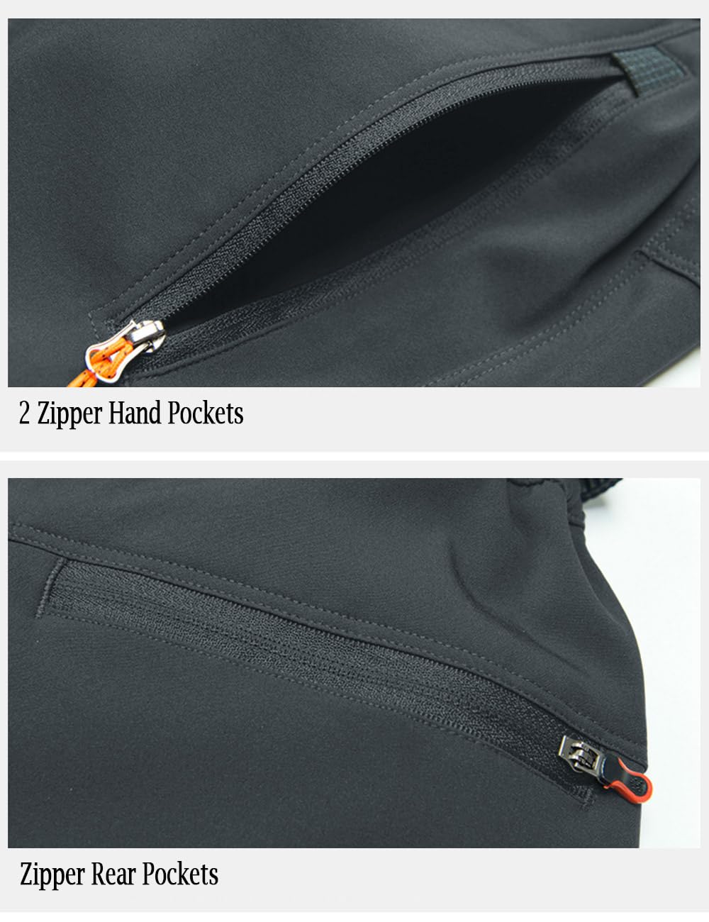 MAGCOMSEN Mens Work Pants Quick Dry Lightweight Waterproof Hiking Pants Slim Fit with Pockets for Sports Hunting Dark Grey 32