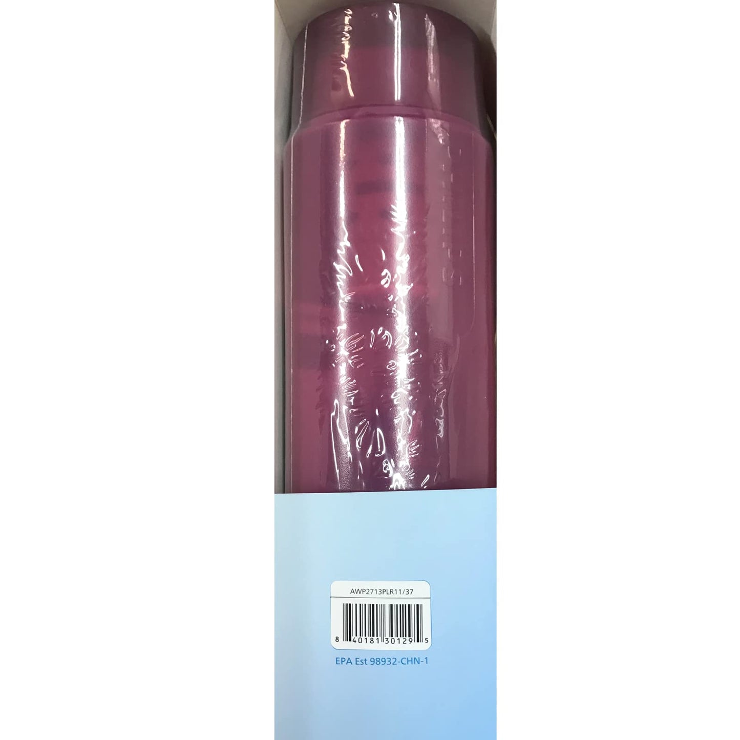 PHILIPS Water GoZero Active BPA-Free Water Bottle with Fitness Tap Water Filter, Sport Squeeze Water Bottle, Lightweight, 24 oz with Fitness Filter, Plum