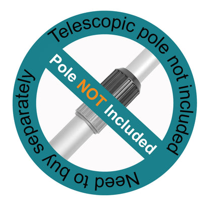 POOLWHALE Professional Pool Skimmer Net, Heavy Duty Swimming Leaf Rake Cleaning Tool with Deep Fine Nylon Mesh Net Bag - Fast Cleaning,Easy Scoop Edge,Debris Pickup Removal (No Pole)