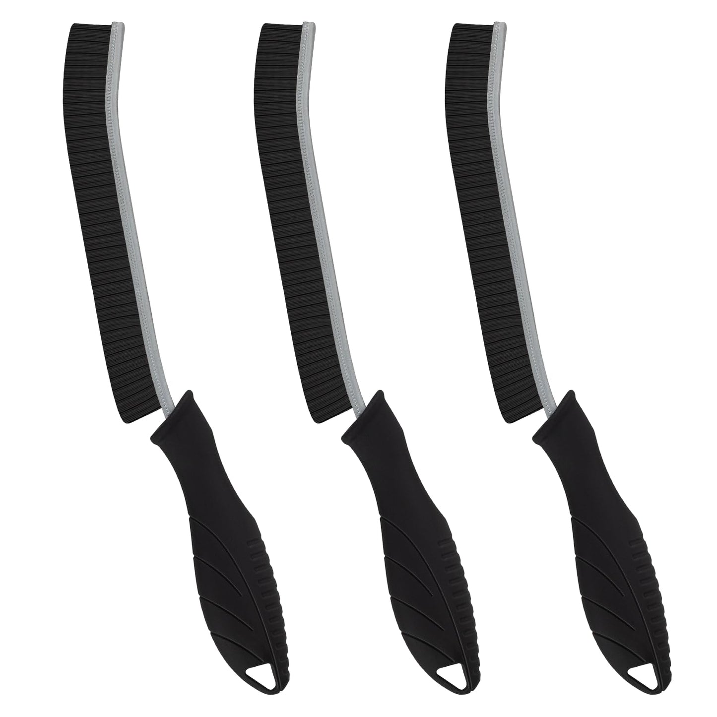 FOOGWEE Hard Bristle Crevice Cleaning Brush - Home Cleaning Tools, Multi-Purpose Crevice Supplies for Kitchen, Bathroom, Toilet, Window, Vehicle, Faucets, Grout, Home(3, Black)