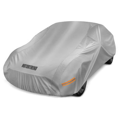 Motor Trend SafeKeeper Heavy Duty Car Cover Waterproof All Weather, Multi-Layered Truck SUV Car Cover for Snow Rain Sun UV Protection, Full Exterior Car Covers for Automobiles (Fits up to 210" Length)