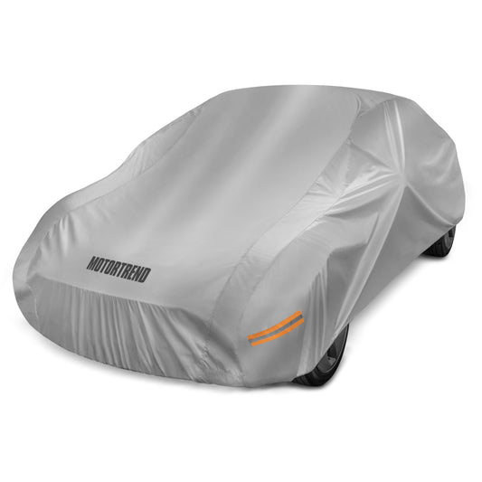 Motor Trend SafeKeeper Heavy Duty Car Cover Waterproof All Weather, Multi-Layered Truck SUV Car Cover for Snow Rain Sun UV Protection, Full Exterior Car Covers for Automobiles (Fits up to 210" Length)