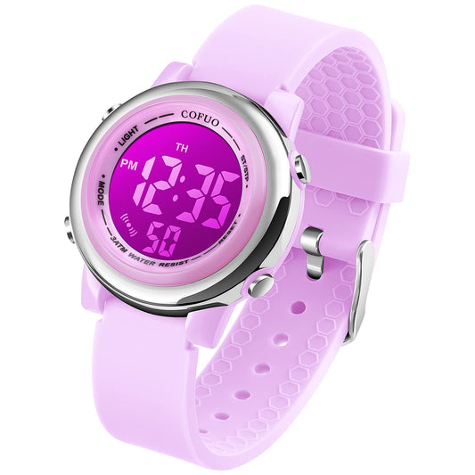 Kids Digital Sport Waterproof Watch for Girls Boys, Kid Sports Outdoor LED Electrical Watches with Luminous Alarm Stopwatch Child Wristwatch 3-12 Years