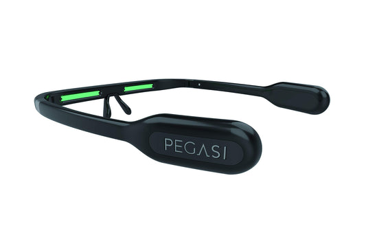PEGASI 2 - Smart Light Therapy Glasses, Improve Your Sleep in 7 Days, Feather-Light, Boost Energy, Beat Jet Lag, Traveling Case Included