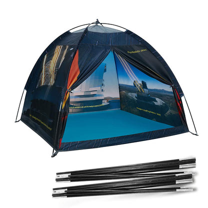 Ai-Uchoice Kids Play Tent Poles Replacement Poles for Child Tent Fiberglass Poles for Space World/Galaxy/Observatory/Dinosaur Style,Length 112"