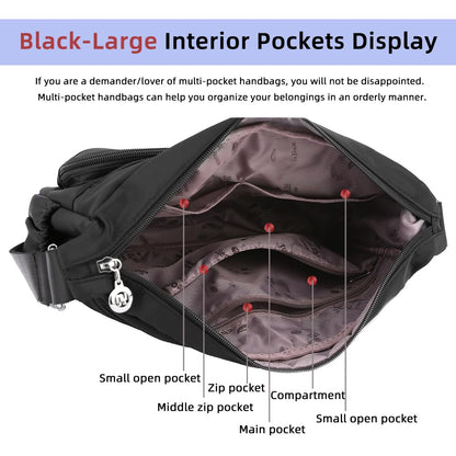 MINTEGRA Women Shoulder Handbag Roomy Multiple Pockets Bag Ladies Crossbody Purse Fashion Tote Top Handle Satchel