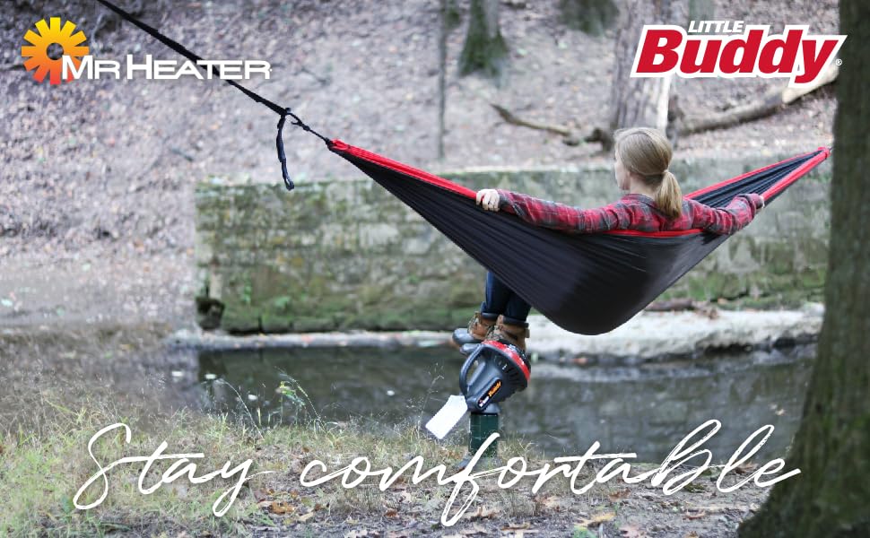 Mr. Heater F215100 MH4B Little Buddy 3800-BTU, Indoor Safe Propane Heater With ODS & Tip-Over Protection, Heating Area Up to 95 Sq. Ft - Lightweight, Medium - Black/Red