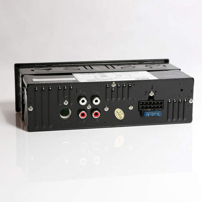 Pyle Bluetooth Marine Stereo Receiver - 12V Single DIN Boat In-Dash Radio with Digital LCD - RCA - MP3 - USB/SD - AM/FM Radio - Remote Control - Wiring Harness - PLRMR23BTW