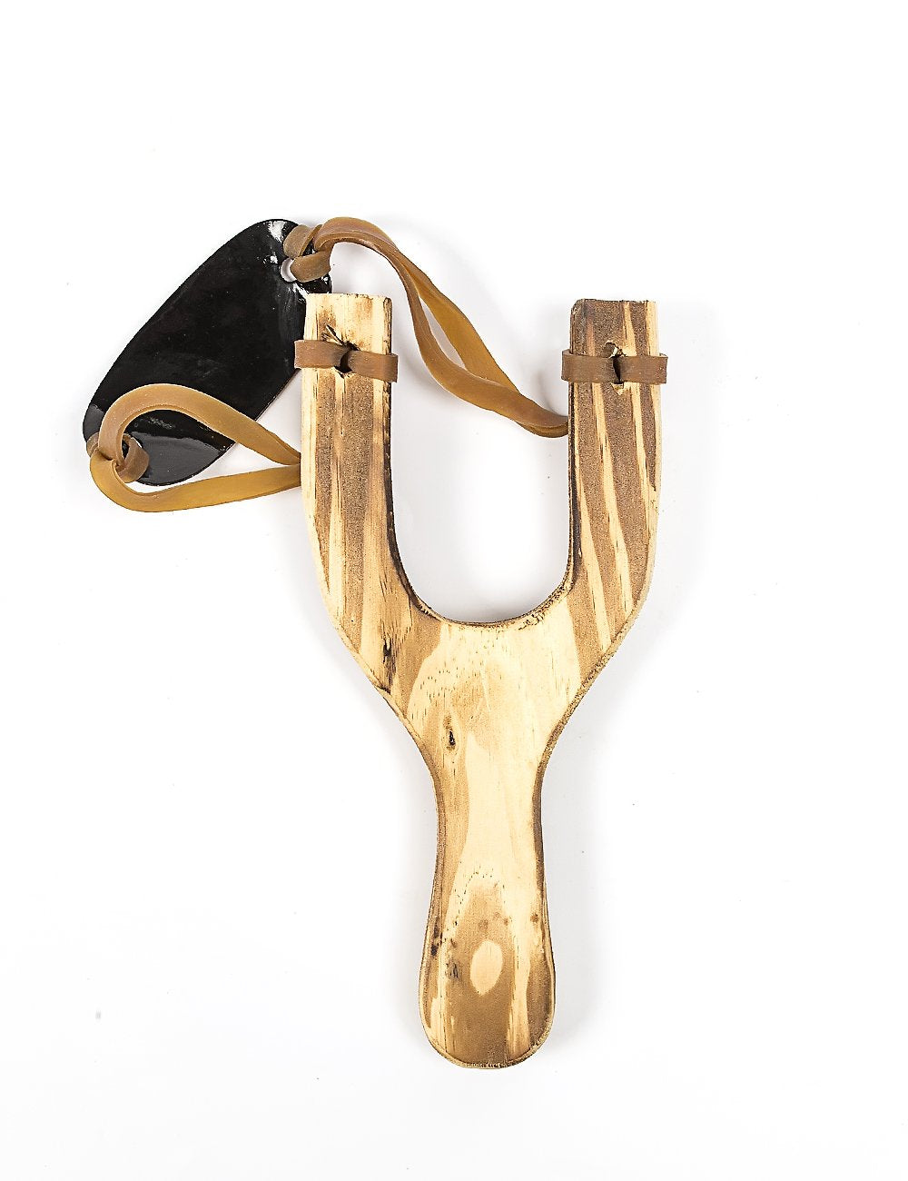 POPLAY Wooden Slingshot Toy, 2PCS Solid Wood Slingshot with Classic Construction for Outdoor Hunting Sports, Camping, Shooting, Hiking for Kids and Adults