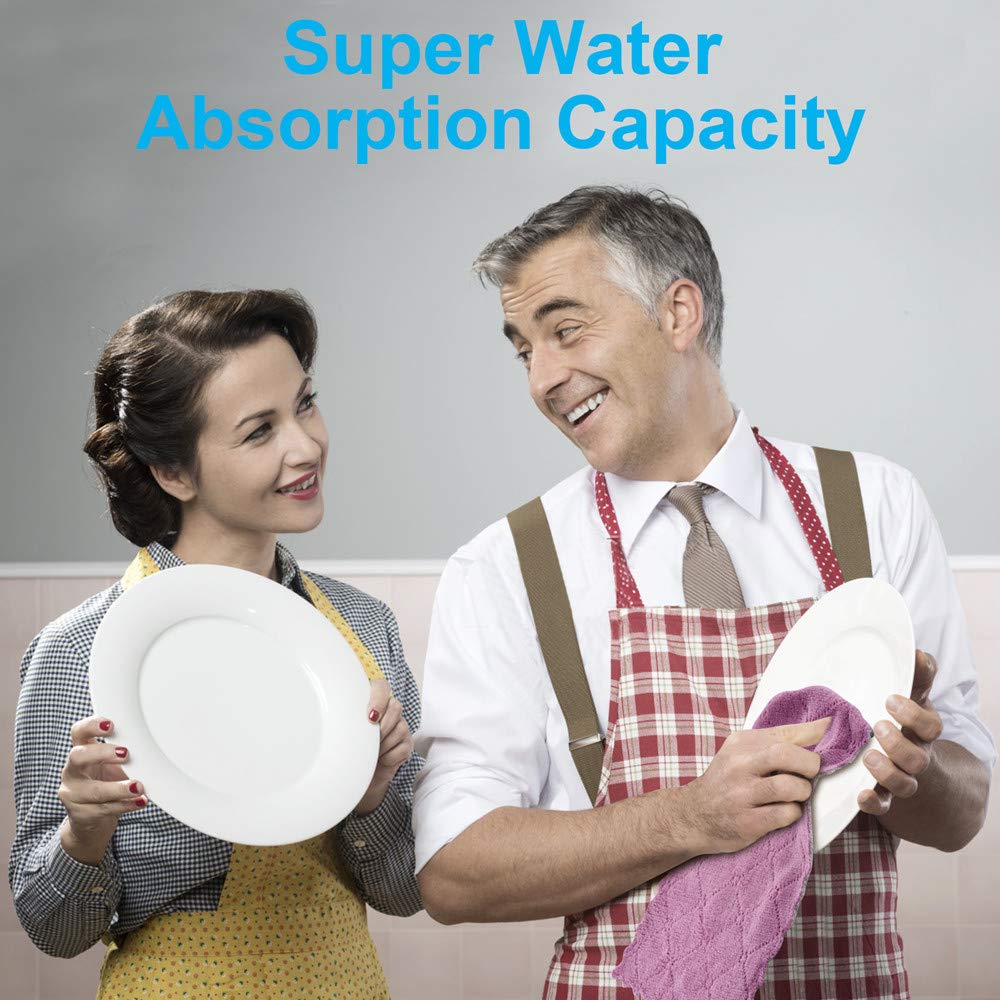 lSmall Reusable Cleaning Cloths, 6 x 10 inch, Super Absorbent Multipurpose Dish Cloths, for Furniture Rags, Kitchen Cloths, Tableware Quick-Drying Towels(11PCS)