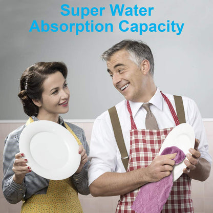 lSmall Reusable Cleaning Cloths, 6 x 10 inch, Super Absorbent Multipurpose Dish Cloths, for Furniture Rags, Kitchen Cloths, Tableware Quick-Drying Towels(11PCS)