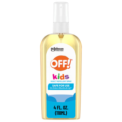 OFF! Kids Insect Repellent Spray, 100% Plant Based Oils, Safe for Use On Babies, Toddlers and Kids, 4 oz