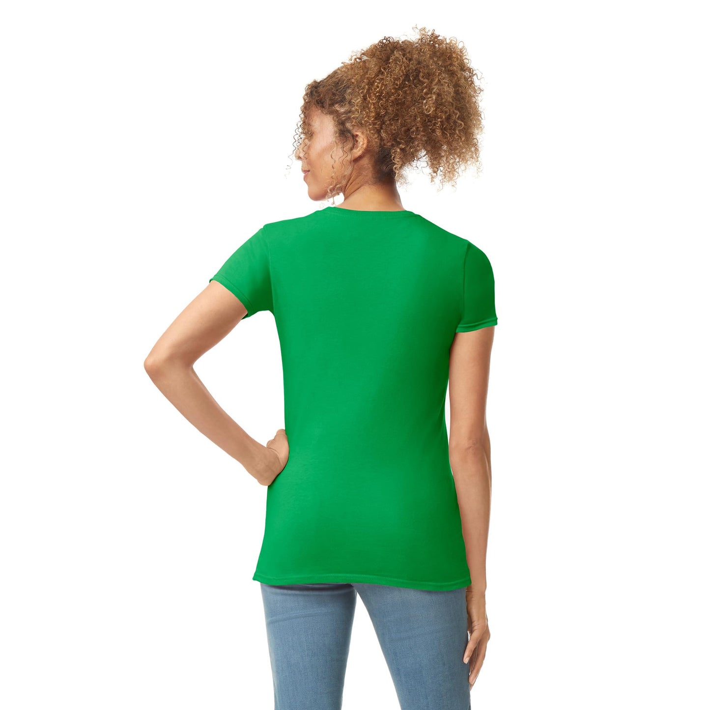 Gildan Women's Softstyle Cotton T-Shirt, Style G64000L, Multipack, Irish Green (2-Pack), Medium