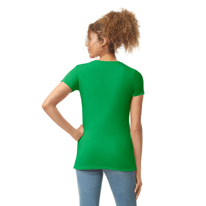 Gildan Women's Softstyle Cotton T-Shirt, Style G64000L, Multipack, Irish Green (2-Pack), Medium