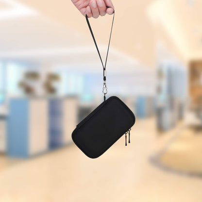 Lacdo Hard Carrying Case for SanDisk Extreme Pro/SanDisk Extreme Portable External SSD 500GB 1TB 2TB 4TB 8TB USB-C Solid State Drive EVA Shockproof Water Repellent Protective Storage Travel Bag, Black