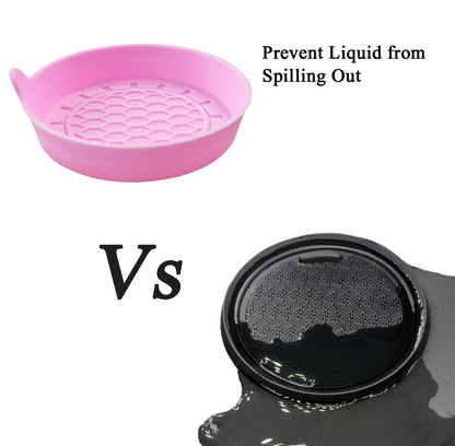 Amooca Automotive Cup Holders Universal Car Cup Coaster Waterproof Non-Slip Sift-Proof Spill Holder Car Interior Accessories 2 Pack Pink