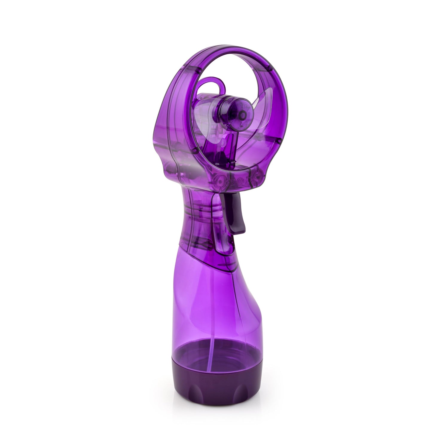 O2COOL Deluxe Handheld Battery Powered Water Misting Fan (Purple)