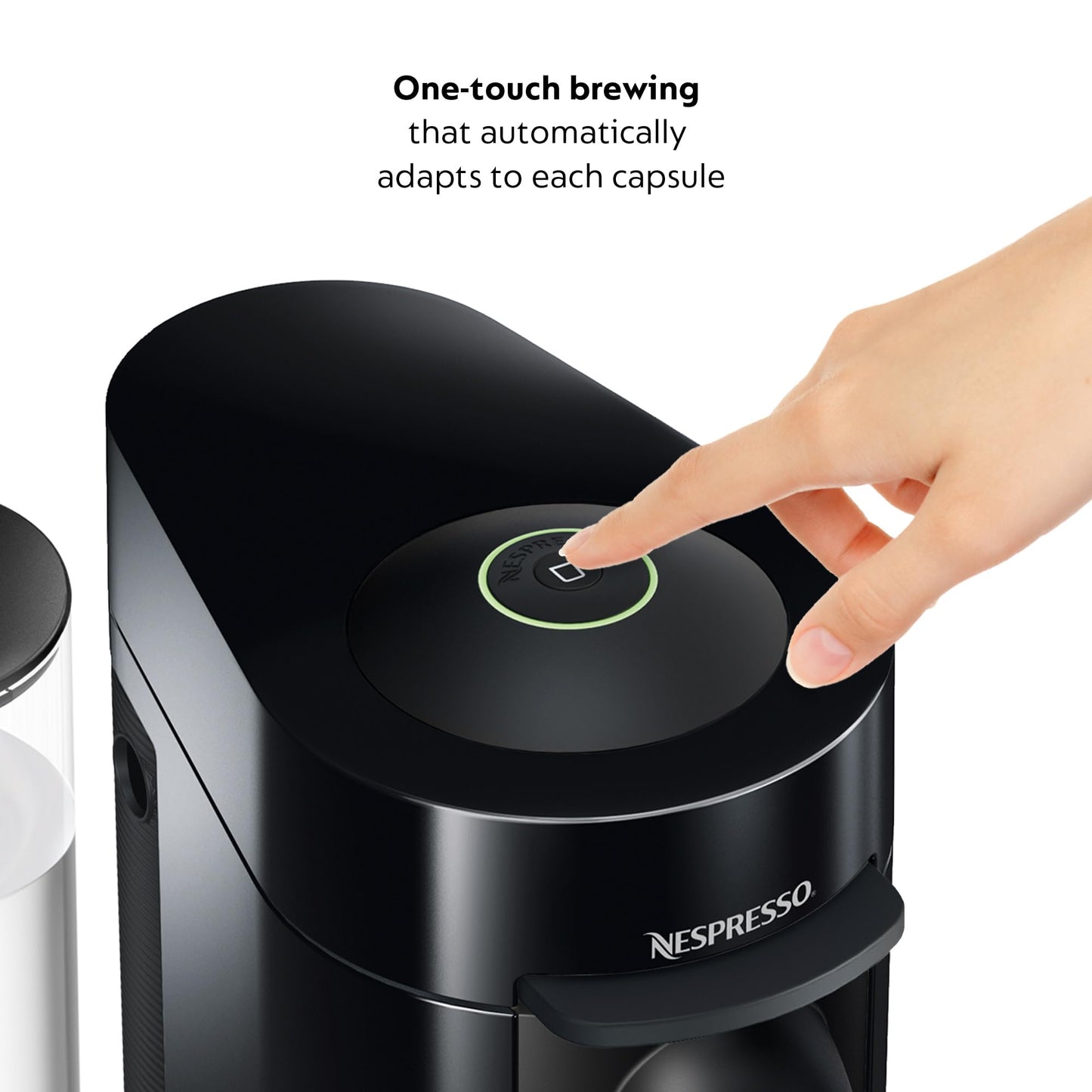 Nespresso VertuoPlus Coffee and Espresso Machine by De'Longhi with Milk Frother, Ink Black