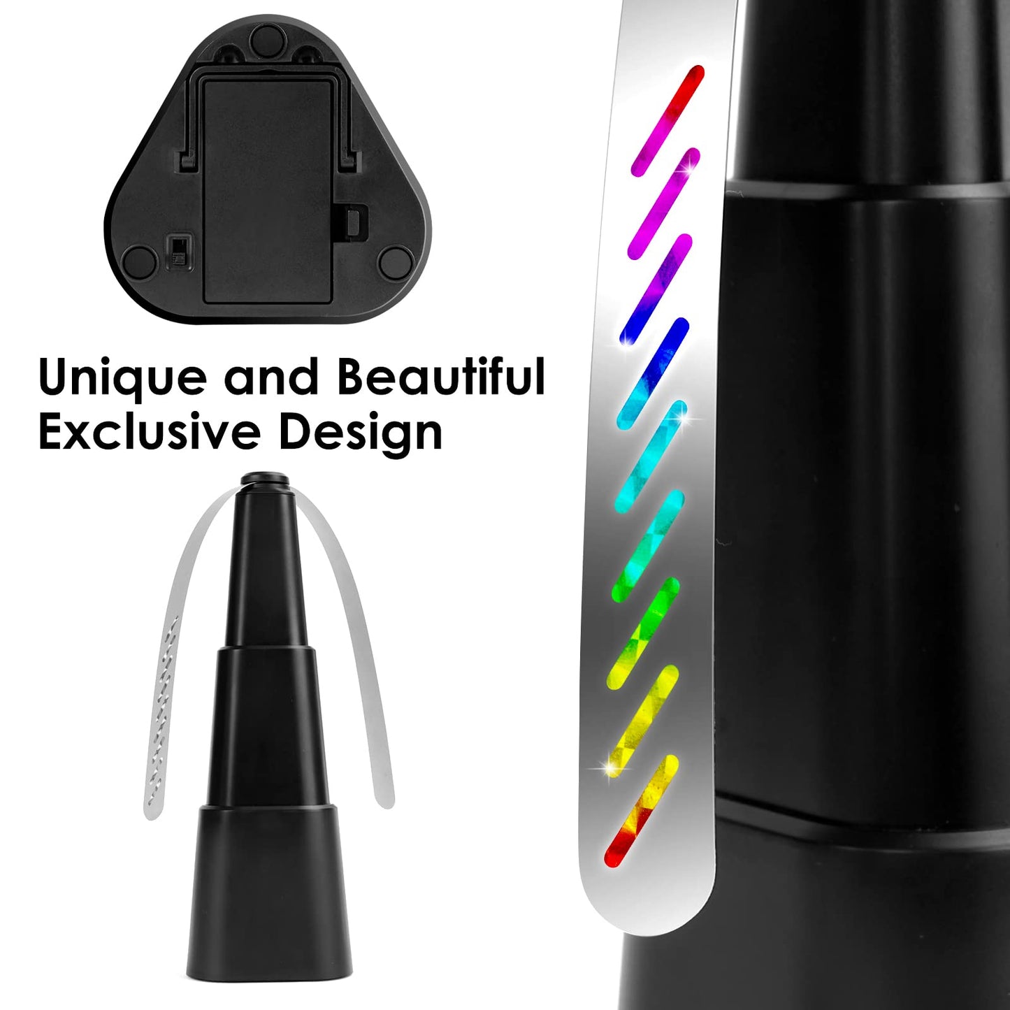 KTDRJN Fly Fans for Tables,Food Indoor Outside,4 Pack Portable Outdoor Picnic Fan,Batteries Powered Table Restaurant, Party, Home,Outdoor Dinner(Black)