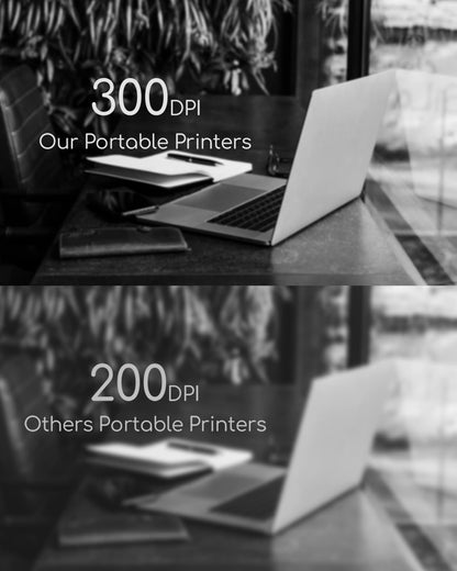 Portable Printers Wireless for Travel, Inkless Thermal Printer, Small Bluetooth Mobile Compact Printer Support 8.5" X 11" US Letter & A4,Compatible with iPhone Phone Laptop for Home Car Office Receipt