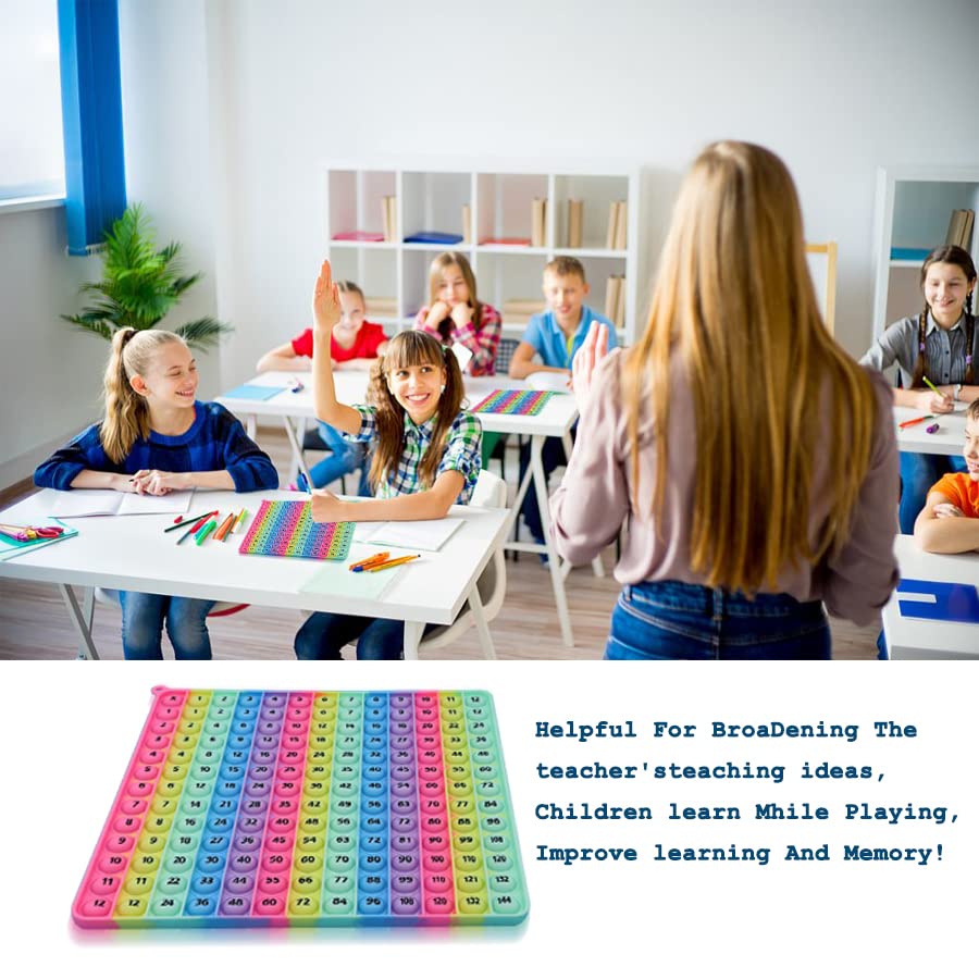 12x12 Digital Multiplication Table Game Flash Cards 3rd Grade Fidget Math Toy, DK-SIMINA Create All Kinds of Math Operations, Easy to Learn, More Fun, fidgety Learning Game Toy it