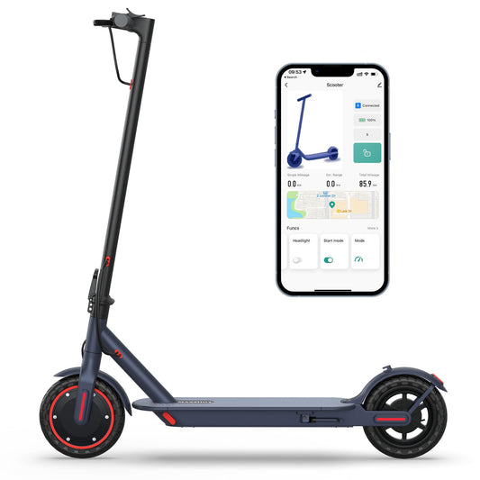 MAXSHOT Electric Scooter for Adults, 8.5"/10" Tires, 19/22Mph, 350W/500W Motor, 21-28 Miles Range, Folding E-Scooter with Dual Suspension,APP(V1/SPRO/MAX) (V1-Sportscooter-7.8Ah)