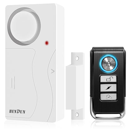HENDUN Door Alarms When Opened with Remote, Door Bells Chimes, Door Security Sensor (2pack All Batteries Included)