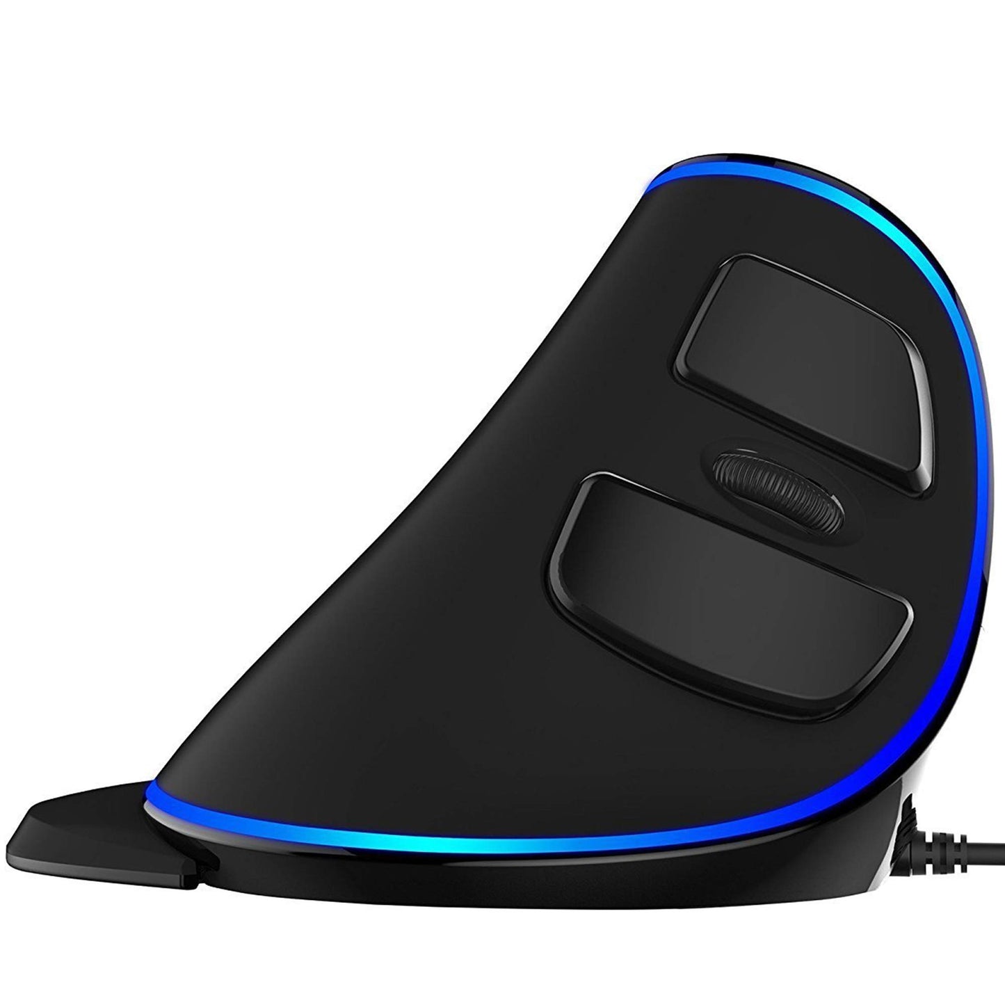 J-Tech Digital Wired Ergonomic Vertical USB Mouse with Adjustable Sensitivity (600/1000/1600 DPI), Scroll Endurance, Removable Palm Rest & Thumb Buttons [V628]