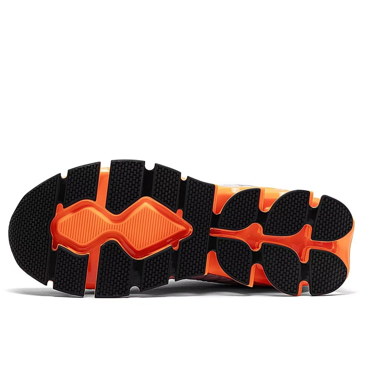 Men's Running Shoes Breathable Mesh Walking Shoes Slip on Tennis Sneakers Fashion Non Slip Work Sport Gym Cross Trainers Beige Orange