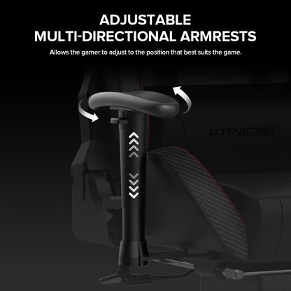 GTRACING Gaming Chair with Footrest Speakers Video Game Chair Bluetooth Music Heavy Duty Ergonomic Computer Office Desk Chair