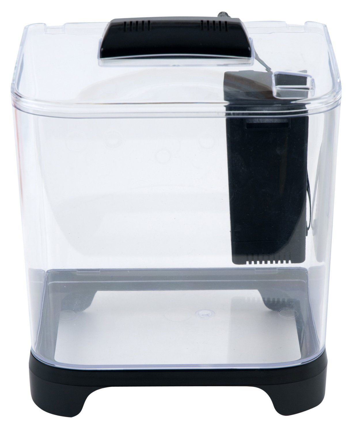 PENN-PLAX NuWave Betta Fish Tank Kit with LED Light and Internal Filter – Black – 1.5 Gallon