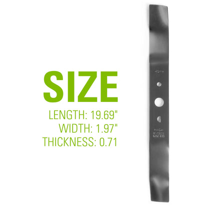 Greenworks Replacement Lawn Mower Blade (20" Mowers : 25022, 25222),Black