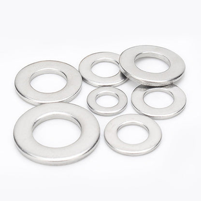 Instockbolt M8 x 16mm OD Flat Washer, 18-8 (304) Stainless Steel Washers Flat, 50PCS