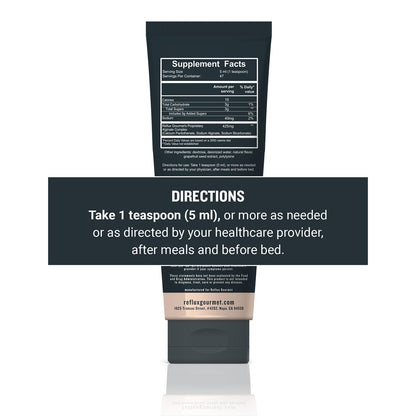 REFLUX GOURMET Natural Heartburn Acid Reflux Relief Support Supplement for GERD, LPR, Indigestion, Aid for Intermittent Fasting, Alginate Therapy, Made in The USA, Vanilla Caramel