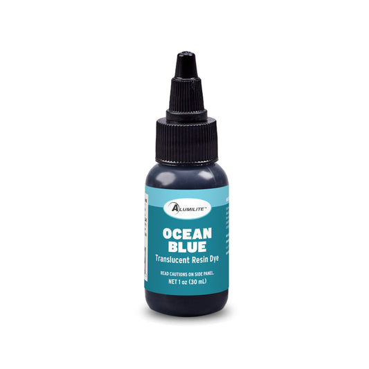 Alumilite Liquid Color Dye (Ocean Blue, 1 oz) Highly Concentrated Tint for Casting Resin, Polyester, and Urethane - Ideal for Clear, Translucent, or Opaque DIY Arts & Crafts, Beginners & Professionals