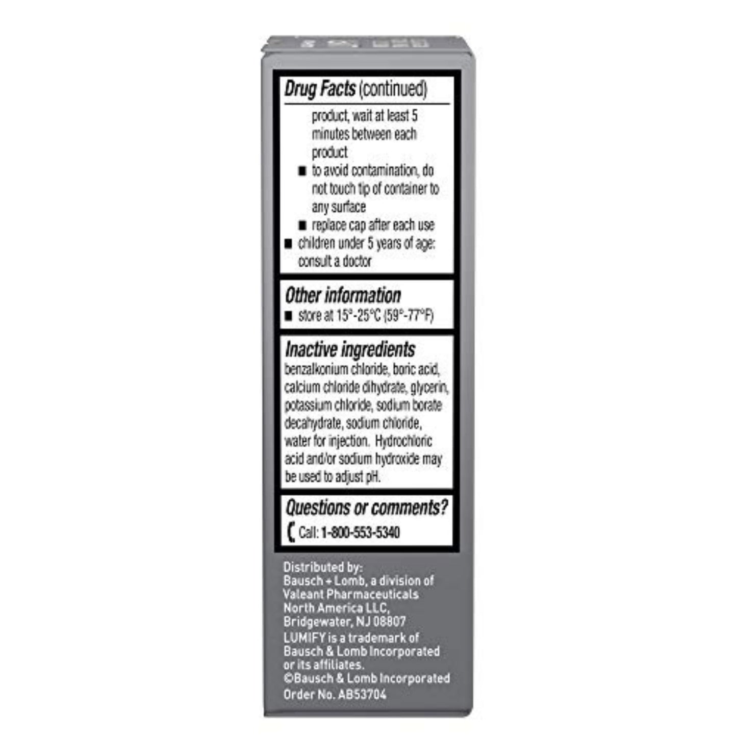 LUMIFY Redness Reliever Eye Drops, for Whiter & Brighter Looking Eyes, 0.08 Fl Oz (2.5 mL)