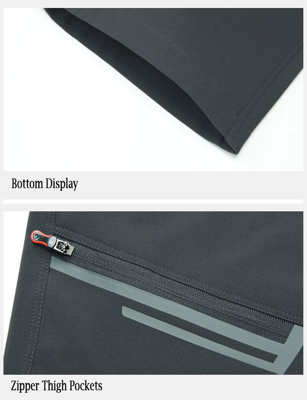 MAGCOMSEN Mens Work Pants Quick Dry Lightweight Waterproof Hiking Pants Slim Fit with Pockets for Sports Hunting Dark Grey 32