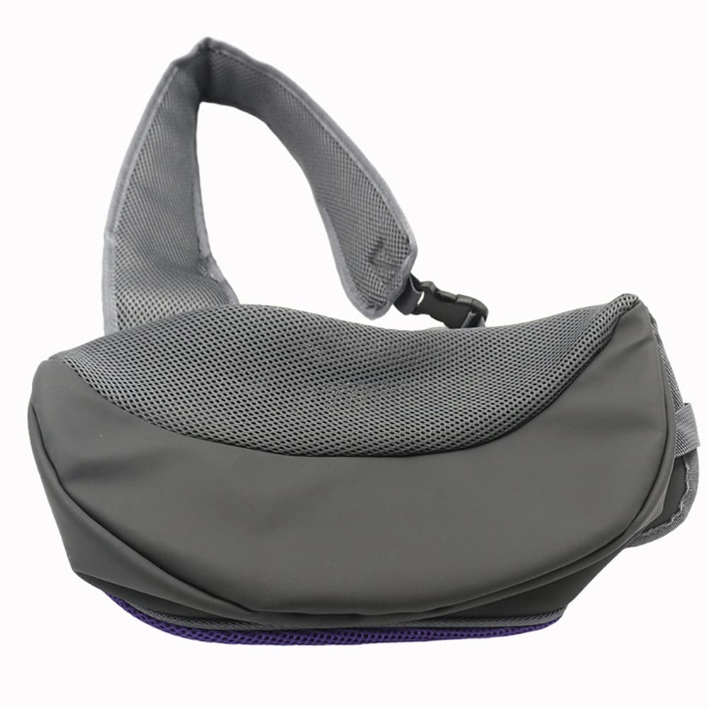 Pet Dog Sling Carrier, Breathable Mesh Portable Travel Safe Pet Sling Shoulder Bag Carrier with Adjustable Non-Slip Shoulder Strap for Small Dogs Cats Puppy (Small, Pink)