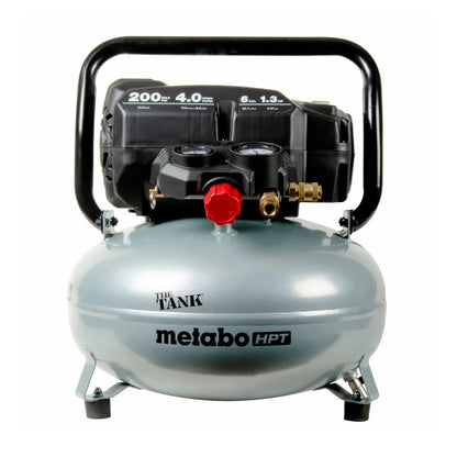 Metabo HPT Air Compressor, THE TANK, Portable Pancake Air Compressor 200 PSI, 6 Gallon Tank, Versatile for Use with Framing, Siding, Finish, Brad or Roofing Nailers, EC914S