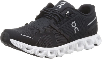 On Men's Cloud 5 Sneakers, Black/White, 10.5