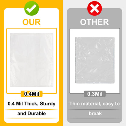 8 Pack Plastic Drop Cloth, 9x12 Ft Plastic Sheeting for Painting, Dust-Proof Tear-Resistant Painters Plastics Tarp Cloth for Furniture Floor Sofa Protector Cover Durable & Thick