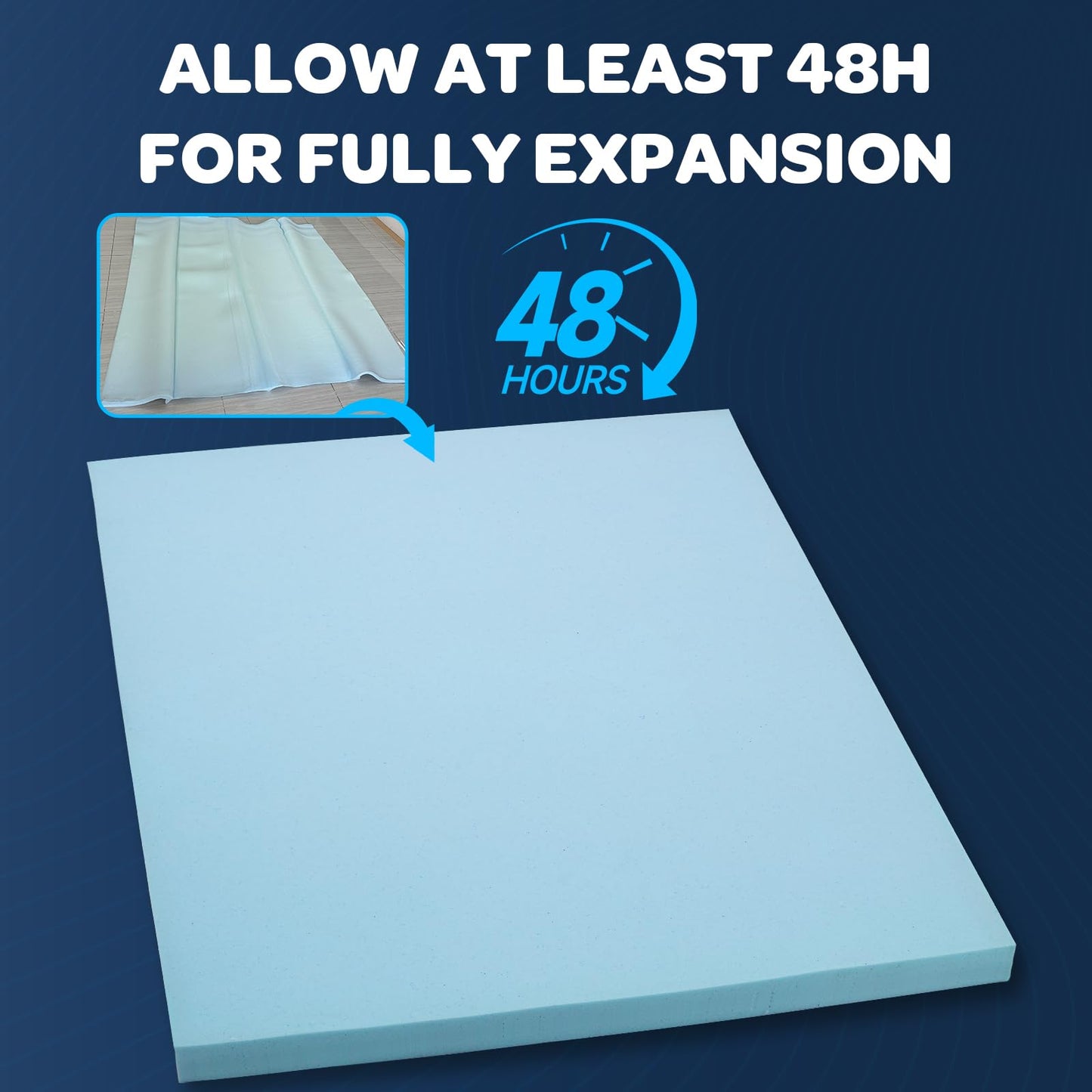 OhGeni Cooling 4 inch Dual Layer Queen Mattress Topper, 2 inch Gel Memory Foam, 2 inch Down Alternative Pillow Top Pad, Mattresses Cover for Bed, Medium Support, Fits 6”-19” Deep Pocket