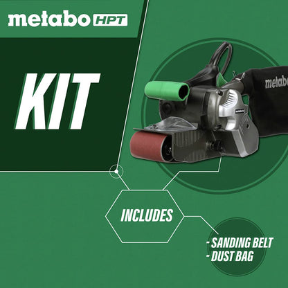 Metabo HPT Belt Sander | 3 x 21 Inch | For Woodworking | Variable Speed | 9.0 Amp Motor | Soft Grip | 5-Year Warranty | SB8V2